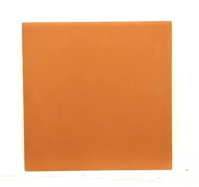 Sample - Red Quarry Tile Porcelain Smooth - 15 X 15 Cm 9mm Thick- Free Delivery  • £6.99