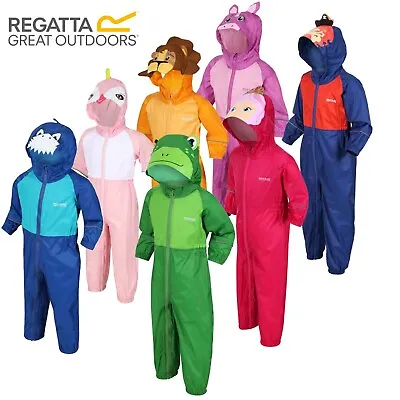 £11.99 • Buy Regatta Puddle Charco Kids Boys Girls Waterproof All In One Rain Suit RRP £40