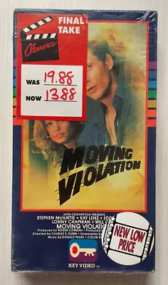 Moving Violations VHS Action Tested 1985 Stephen McHattie Shrink Wrap On Case • $33.90