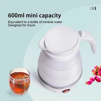 Portable Mini Electric Foldable Kettle For Home Travel And Camping Easy To Store • £10.99