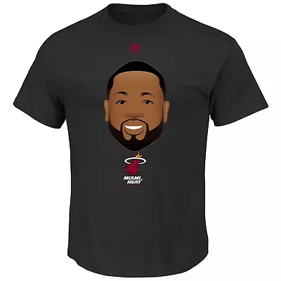 Majestic Youth Dwyane Wade Miami Heat NBA Emoji T-Shirt Black- Small • $14.99