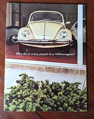 1968 Volkswagen Brochure Car Dealer Showroom Paul Newman Vintage Sales Catalog • $18.99