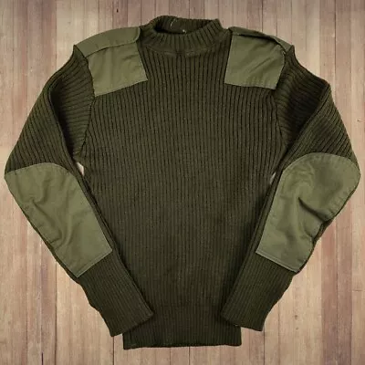 DLA Valor Collection Mens Size 44 Service Issued Military Wool Sweater Green • $24.87
