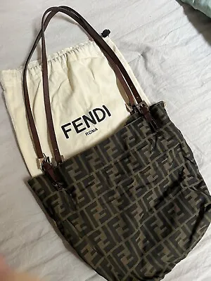 FENDI Zucca Pattern Vintage Small Bag • $215