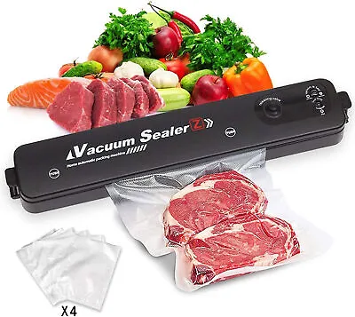 Vacuum Sealer Machine Food Preservation Storage Saver Automatic With Seal Bag • $14.40