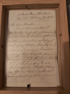 £140 • Buy Antique 19th Century Dated 1855  Handwritten Letter - With  Wax Stamp Mark 