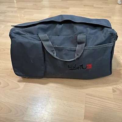 Quick Silver Duffel Bag Weekender Bag Travel Duffle 24  L X 12  H Gray Canvas  • £47.37