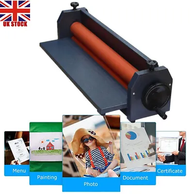 Cold Laminator Manual Roll Laminator Photo Film Laminating Machine • £88.06