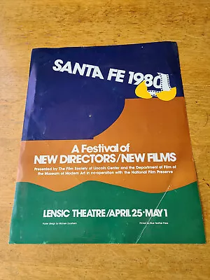 First Santa Fe Film Festival 1980 Poster New Directors Lensic Theatre • $99.99