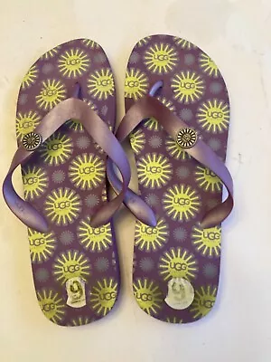 UGG Purple Starburst Flip Flops Beach/Pool Size 9 NEW • $27