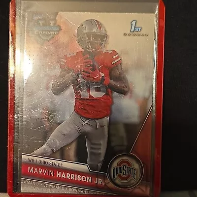 Marvin Harrison Jr. 2023 Bowman U Chrome Base 1st Bowman RC #100-Ohio State • $5