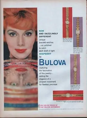 $14.99 • Buy 1959 Bulova PRINT AD Accutron Watch Ladies Models Dazzlingly Different Rhapsody