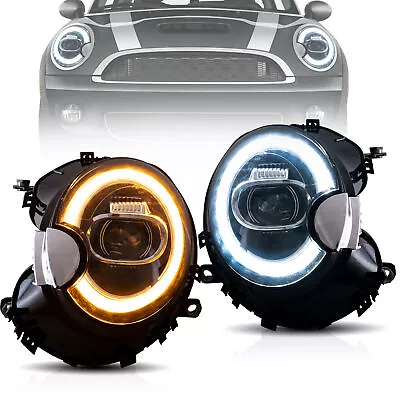 LED DRL Headlights For 2007-2015 Mini Cooper R56 R57 R58 R59 Startup Animation • $325
