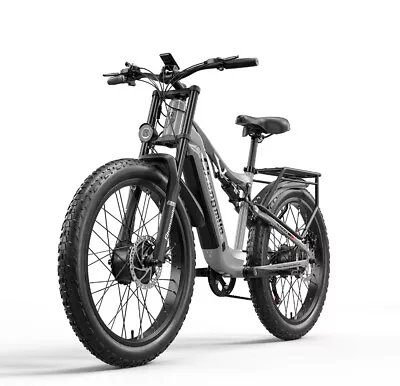 26  2000W Electric Mountain Bike Shengmilo E-Bike Fat Tyre Dual Motor E Bicycle • $1499