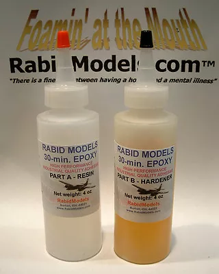 30-minute EPOXY GLUE 8 OZ SET (2x4oz) STRONG Industrial-strength Adhesive • $16.99