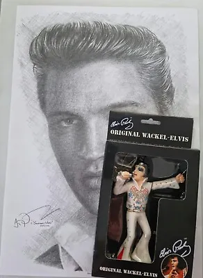 Elvis Dancing Wackel Unused Plus Bonus A3 Elvis Print • $26