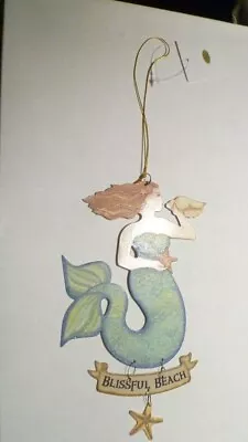 Metal MERMAID Plaque Sign Dangling Starfish • $4.99