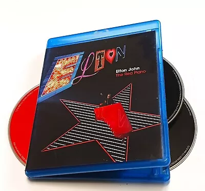 2CD+Blu-ray ELton John Live The Red Piano • $13.99