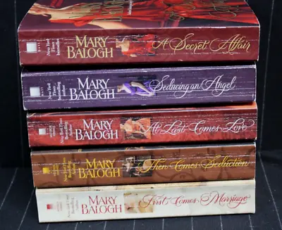 MARY BALOGH Complete HUXTABLE QUINTET Series Lot Romance SECRET AFFAIR ~CCPL • $24.99