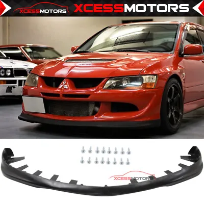 Fits 03-05 Mitsubishi Lancer Evolution EVO 8 Do-Luck Style Front Bumper Lip PU • $119.58