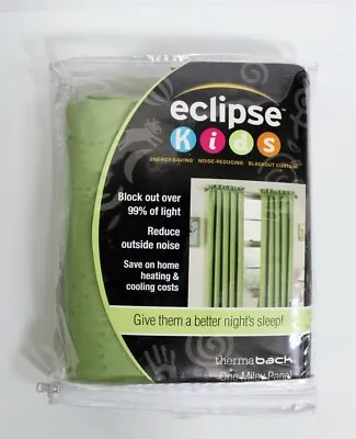 Eclipse Kids One Miley Panel Blackout Curtain Green • $15.30