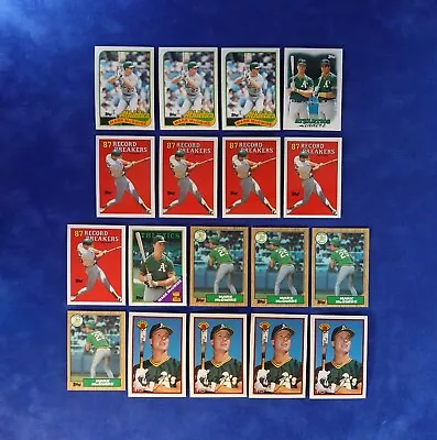 1987-1989 Topps & Bowman Tiffany Mark Mcgwire Baseball Lot Of 18 Nmmt *328607 • $10.50