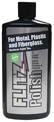 Flitz LQ 04535 Green Metal Plastic And Fiberglass Polish Liquid 3.4 Oz. Bottle • $22.84