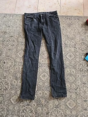 Carbon Super Skinny Freedom Flex Black  Jeans Men's 34x34 Medium Wash • $10