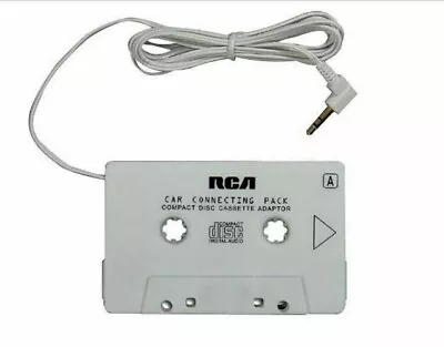 RCA Cassette Adapter For 3.5mm Iphone Ipod Mp3 Audio To Car Stereo Deck AH600N • $4.99