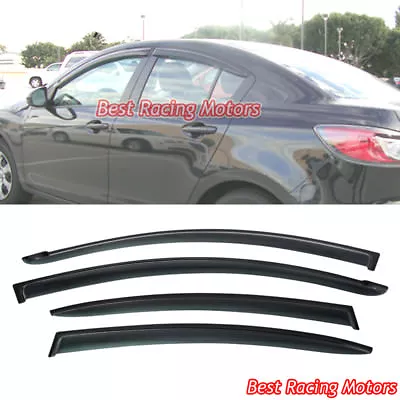 For 2010-2013 Mazda 3 4dr Sedan JDM Side Window Visors • $55.99