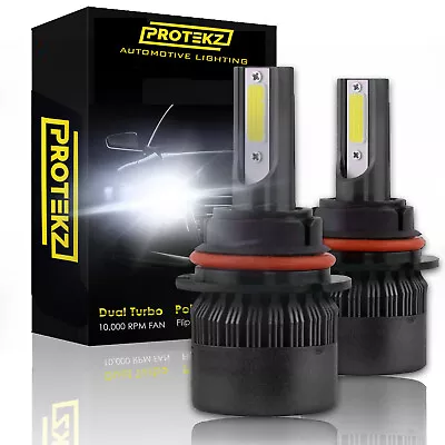 Protekz H4 9003 LED Headlight Bulbs Dual Beam Kit CREE CSP 6000K Cool White 800W • $33.19