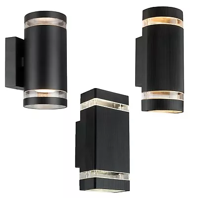 £16.99 • Buy LED Stainless Steel Outdoor Double Wall Light IP64 Garden Up Down Lamp