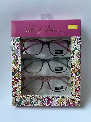 MARILYN MONROE Designer Reading Glasses +1.50 NEW READERS Crystal CLEAR • $27.79