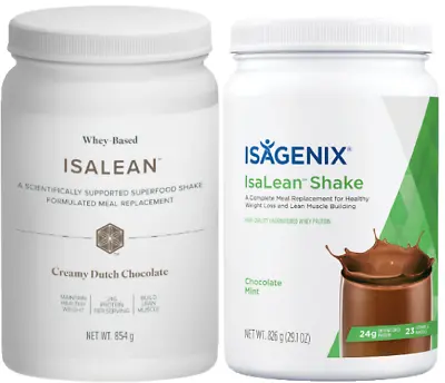 2 X Isagenix Protein Shake Canister Weight Loss Chocolate & Choc   • $154.83