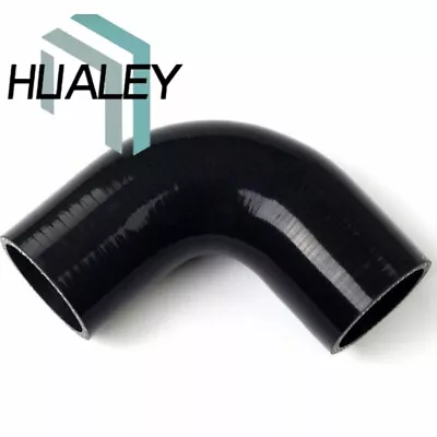 3 Inch 90 Degree Elbow Silicone Hose Pipe Intercooler Coupler Turbo Black • $11.99