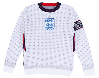 £24.99 • Buy England Football Team Knitted Christmas Jumper, Recycled Cotton NJGarments