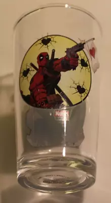 Vintage Marvel Comics DEADPOOL 16 Oz Collectable Drinking Glass • $14