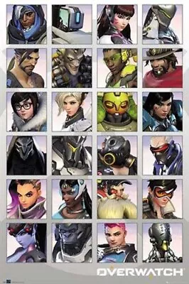 $11.95 • Buy Overwatch Character Portraits Poster 