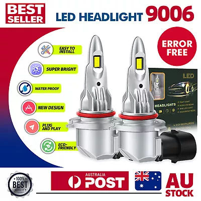 CANBUS Pair 9006 HB4 70W LED Headlight Bulbs High Low Beam 300000LM 6500K White • $47.89