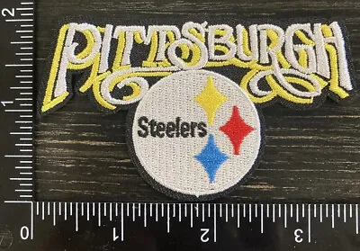 Pittsburgh Steelers Embroidered Iron On Patch NFL FOOTBALL Vintage • $4.49