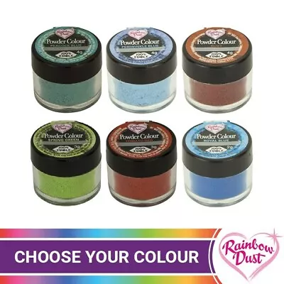 Rainbow Dust Edible Cake Decorating Powder Colours Food Matt Dusting Decoration • £2.99