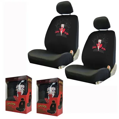 $68.97 • Buy New Red Dress Betty Boop Skyline Front Pair Low Back Car Seat Covers