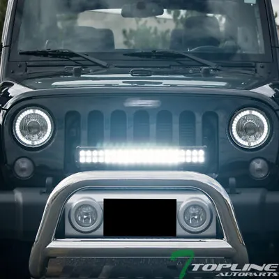 Topline For Volvo 22  120W CREE Straight LED Light Bar Spot Flood Work Fog Lamp • $73