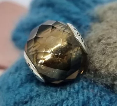 £80 • Buy Genuin Pandora ESSENCE Collection COMPASSION Charm Smoky Quartz 💕S925 ALE RARE