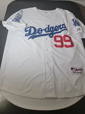 Majestic MLB Los Angeles Dodgers Manny Ramirez Jersey Size 54 • $99.99