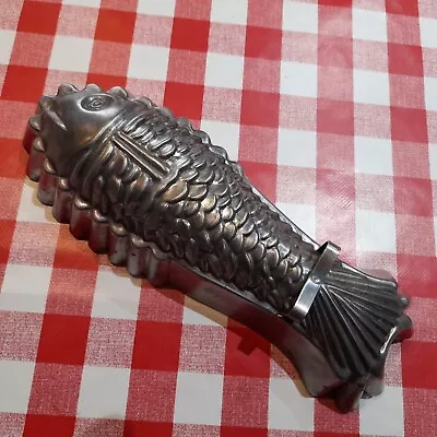 Vintage Tin Fish Mould Mousse Aspic Jelly Cale Metal Mold • £19.99