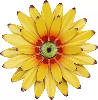 Sunflower Decor 11  Metal Flower Wall Decor For Indoor Outdoor Sunflower Kitche • $11.57