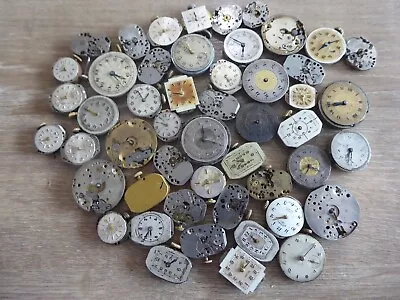 50 Quality Job Lot  Vintage Watch Movements  Some Working • $12.32