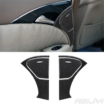 For Mercedes-Benz W211 Carbon Fiber Interior Rear Door Armrest Cover Trim • $25.32