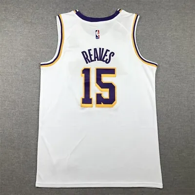 Austin Reaves Los Angeles Lakers 15 Men White Vintage Jersey Stitched Size:S-XXL • $28.96